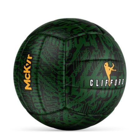 2025/11/1000040035.jpg Clifford Gaelic Football - Green / Black / Amber - Size 4