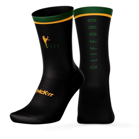 Clifford Mid Sock - Youth - Black/Green/Amber