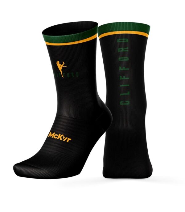 Clifford Mid Sock - Youth - Black/Green/Amber