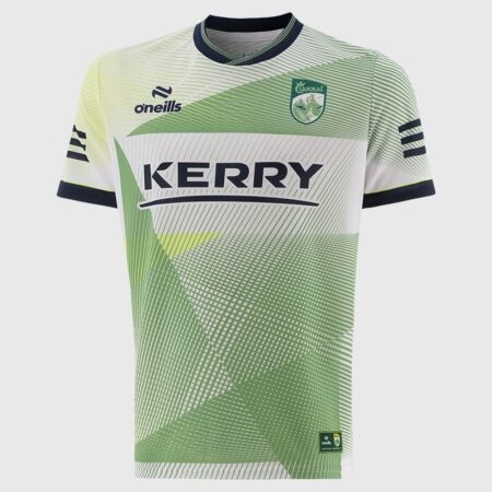 Kerry 2026 Training Jersey Player Fit White / Glo Lime / Navy