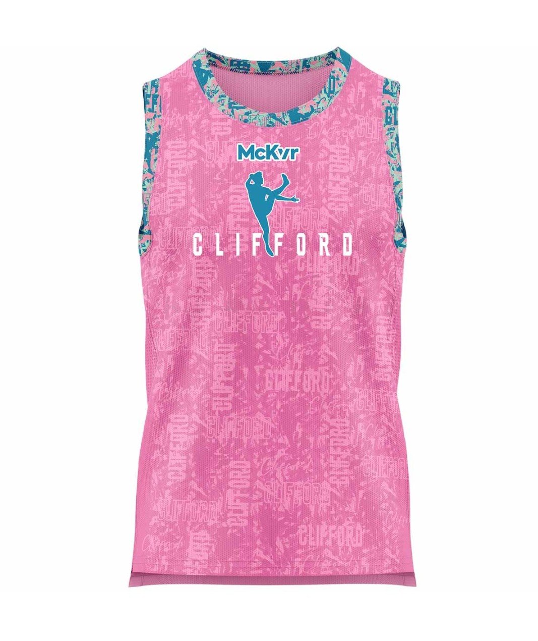 Clifford Reversible Basketball Vest – Pink/Mint