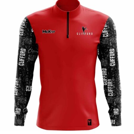 Clifford Blackout 1/4 Zip Red/Black