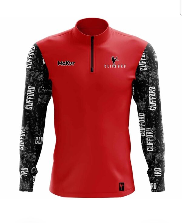 Clifford Blackout 1/4 Zip Red/Black